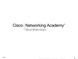 Chapter 9
25© 2007 – 2016, Cisco Systems, Inc. All rights reserved. Cisco Public
 