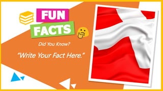 “Write Your Fact Here.”
Did You Know?
 