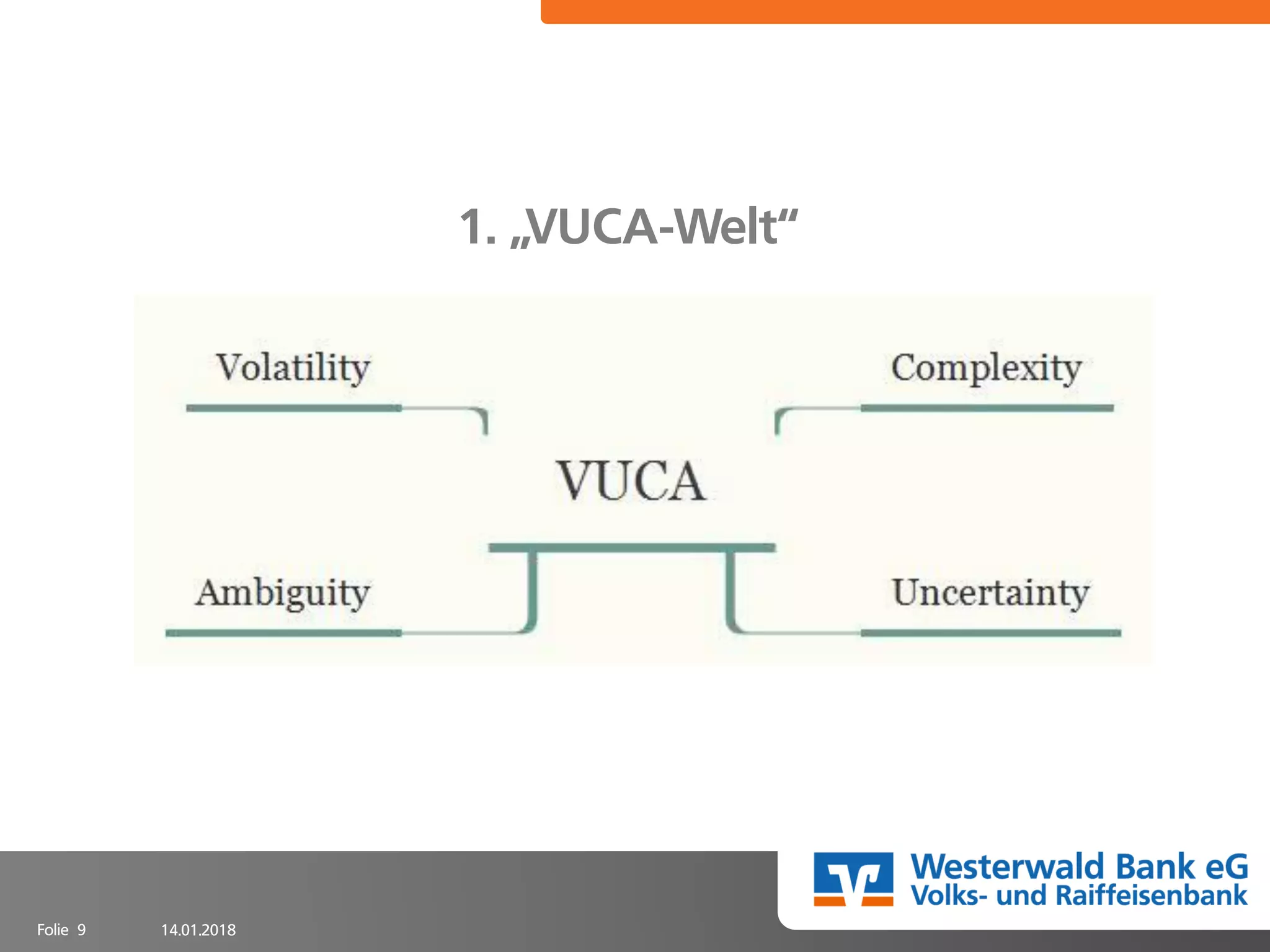 14.01.2018Folie 9
1. „VUCA-Welt“
 