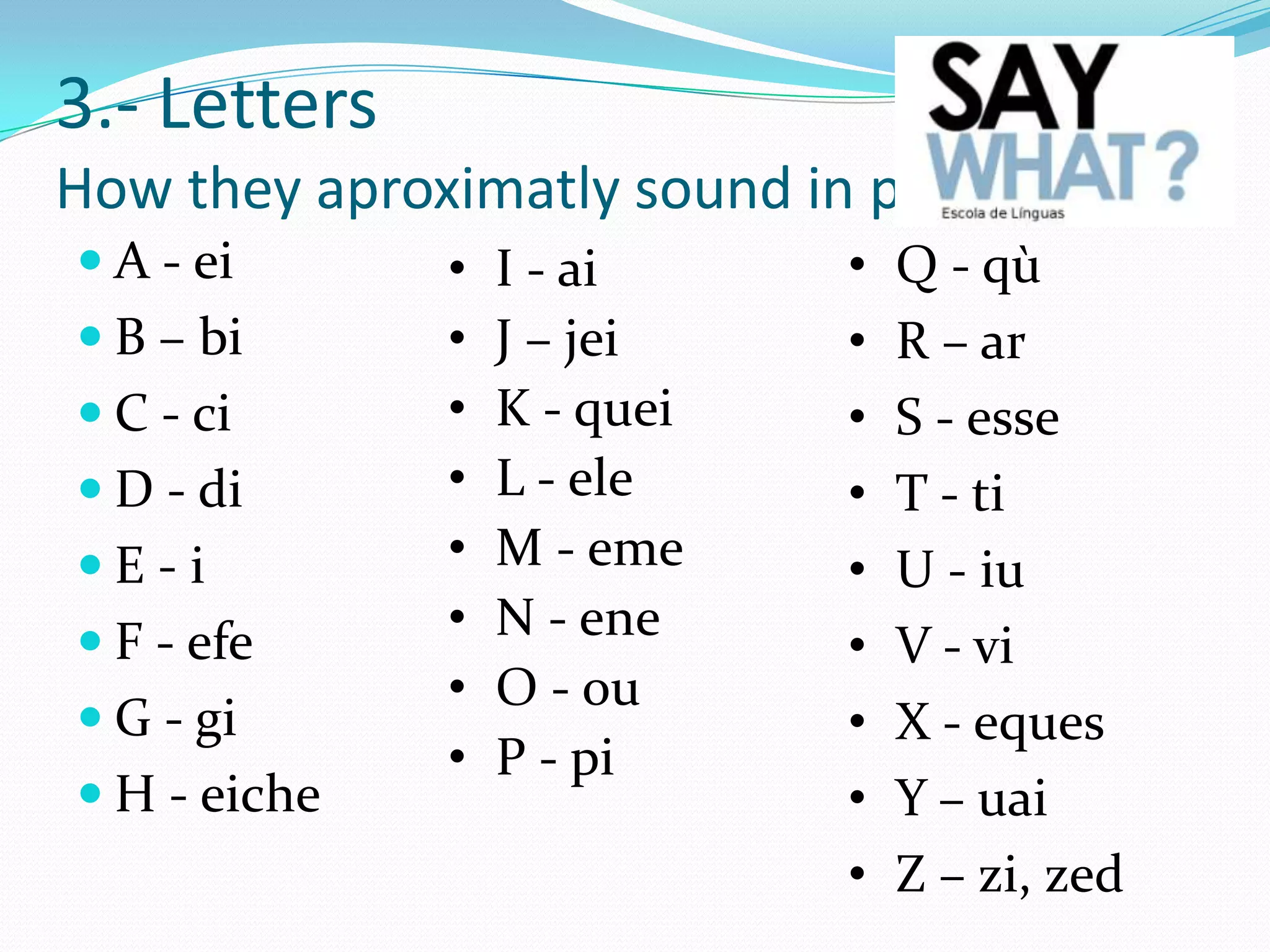 Adjective - qualities