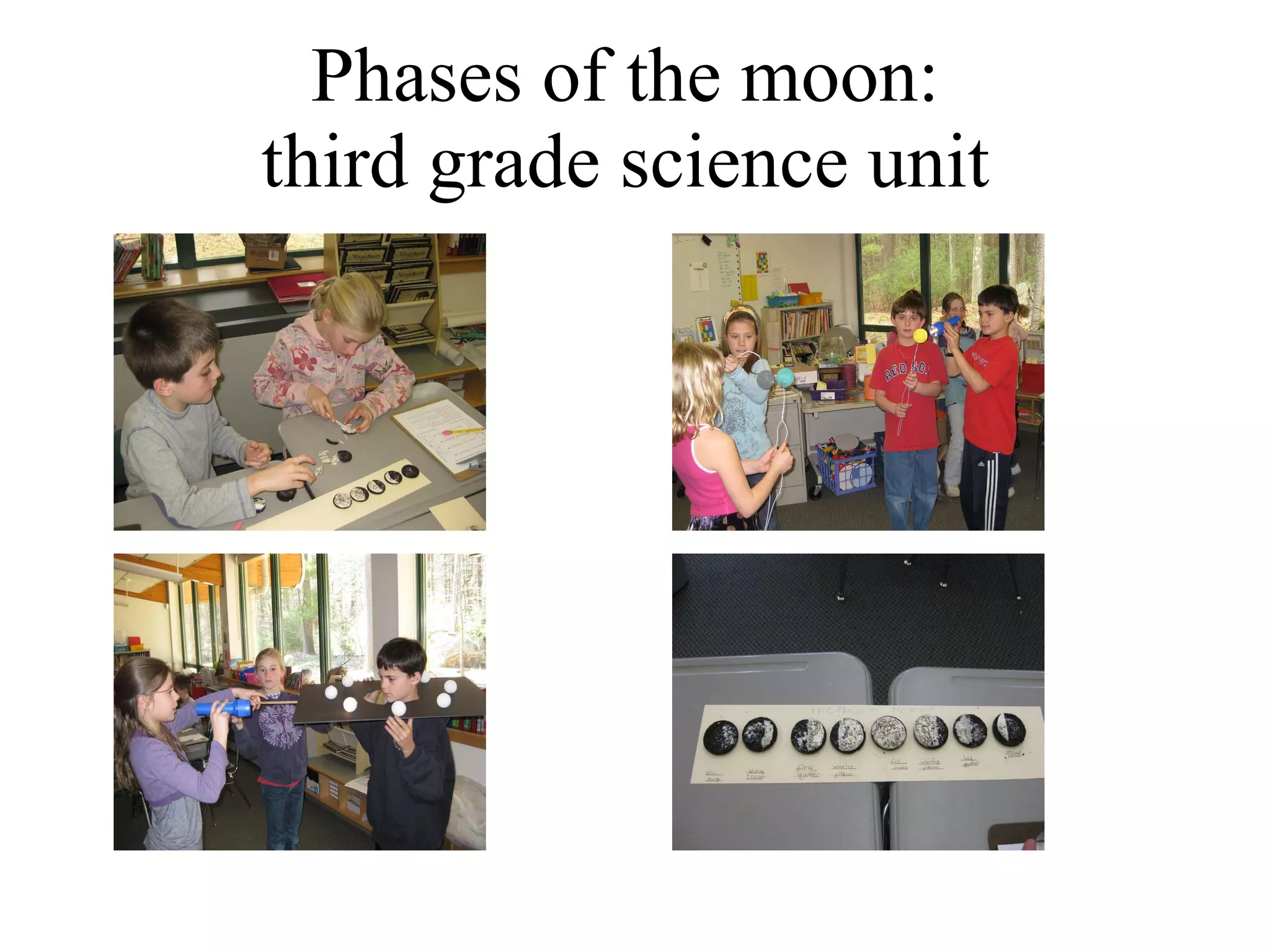 Phases of the moon:  third grade science unit  