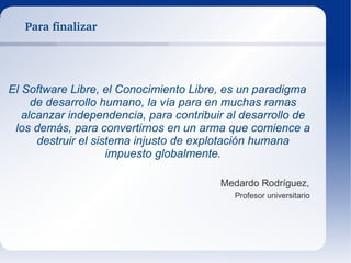 SL vs. SP: SP   (1) Uso, Análisis, Modificación y Distribución:  