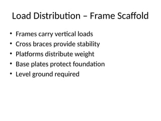 SWLScaffoldCalculationTraining LIGHT HEAVY DUTIES | PPTX