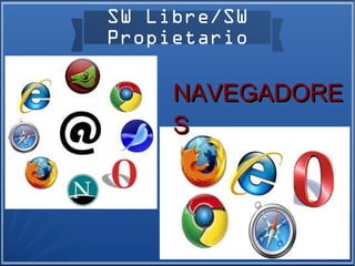 SW Libre/SW
Propietario


     NAVEGADORE
     S
 