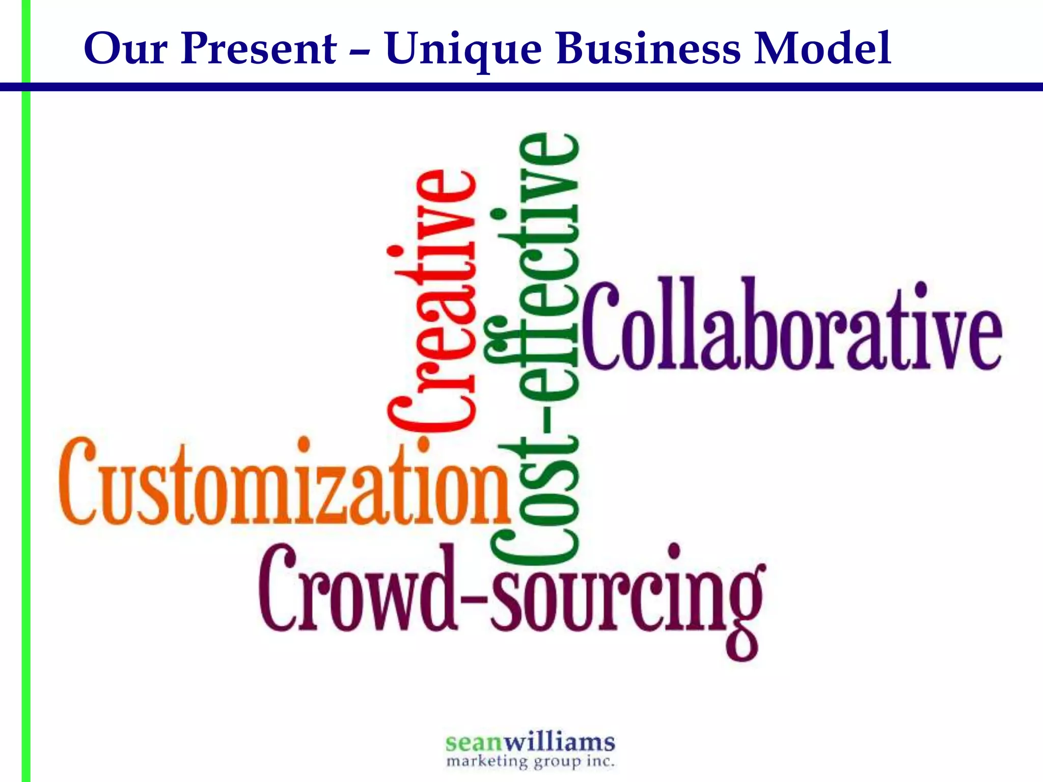 Our Present – Unique Business Model

 