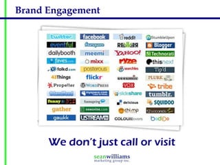 Brand Engagement




      We don’t just call or visit
 