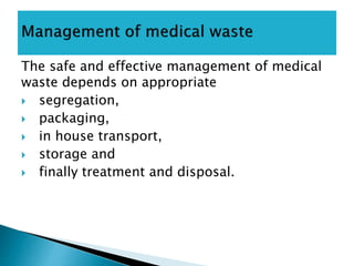 health care Solid waste management | PPTX