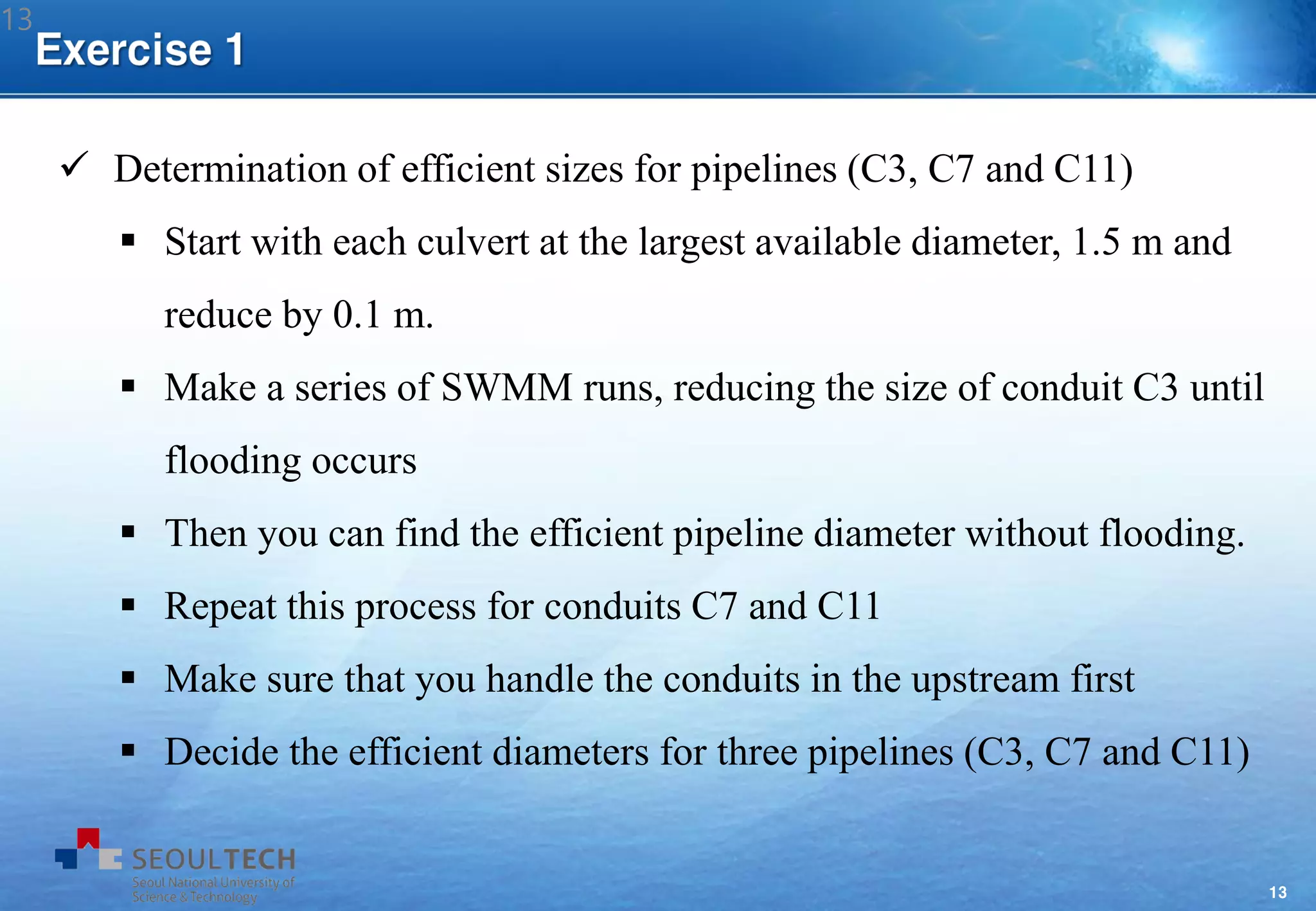SWMM Example 2 - Change of conduits | PDF