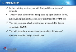 SWMM Example 2 - Change of conduits | PDF