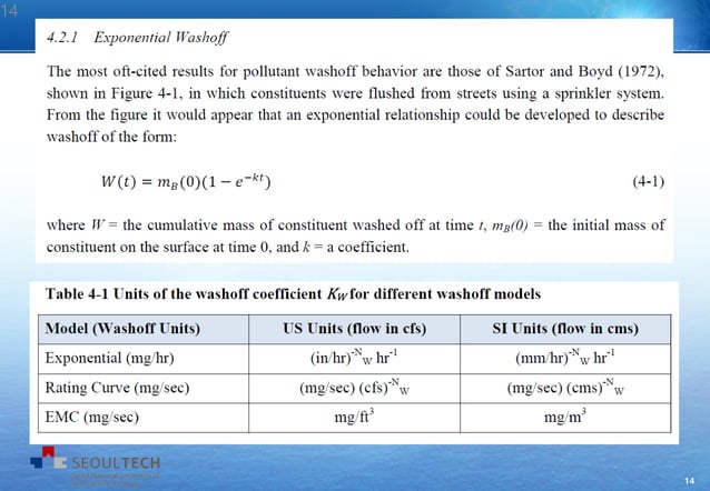 Swmm Example 4 - Water Quality | PPT