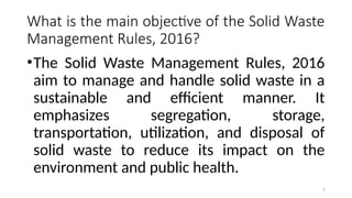 Comprehensive Guide to Solid Waste Management Rules, 2016: Segregation ...