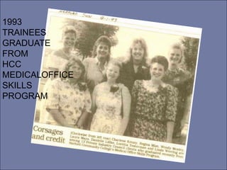 1993
TRAINEES
GRADUATE
FROM
HCC
MEDICALOFFICE
SKILLS
PROGRAM
 
