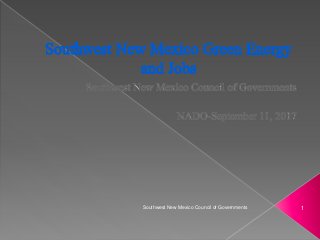 1Southwest New Mexico Council of Governments
 