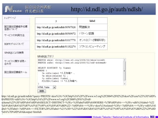 http://id.ndl.go.jp/auth/ndlsh/http://id.ndl.go.jp/auth/ndlsh/?query=PREFIX+skos%3A+%3Chttp%3A%2F%2Fwww.w3.org%2F2004%2F02%2Fskos%2Fcore%23%3E%0D%0APREFIX+rdfs%3A+%3Chttp%3A%2F%2Fwww.w3.org%2F2000%2F01%2Frdf-schema%23%3E%0D%0A%0D%0ASELECT+DISTINCT+%3Fy+%3Flabel%0D%0AWHERE+%7B%0D%0A+++%3Fx+rdfs%3Alabel+%22%E4%BA%BA%E5%B7%A5%E7%9F%A5%E8%83%BD%22+.%0D%0A+++%3Fx+skos%3Arelated+%3Fy+.%0D%0A+++%3Fy+rdfs%3Alabel+%3Flabel+.%0D%0A+++FILTER%28%3Flabel+%21%3D+%22%E4%BA%BA%E5%B7%A5%E7%9F%A5%E8%83%BD%22%29%0D%0A%7D%0D%0A&output=htmltab
