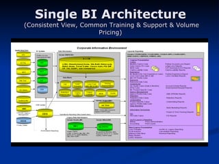 Single BI Architecture   (Consistent View, Common Training & Support & Volume Pricing) 