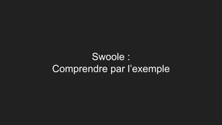 Swoole :
Comprendre par l’exemple
 