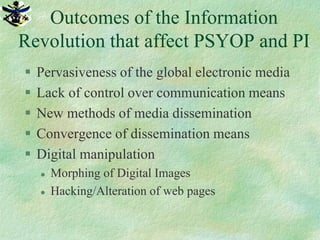 Equity Dilemmas for Psychological Operations and Public Information in ...