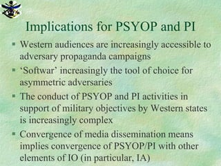 Equity Dilemmas for Psychological Operations and Public Information in ...