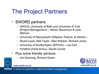 Interoperability Fundamentals: SWORD 2 | PPT