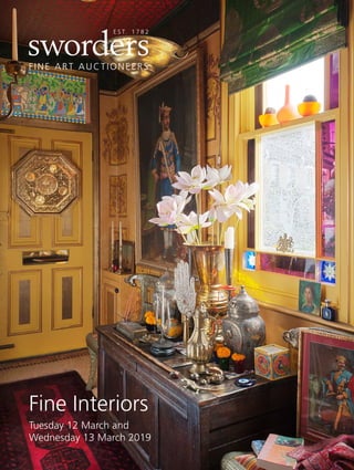 Tuesday 12 March and
Wednesday 13 March 2019
Fine Interiors
 