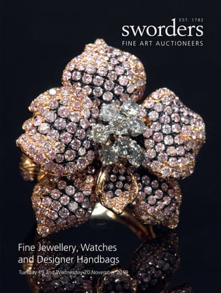 Fine Jewellery, Watches
and Designer Handbags
Tuesday 19 and Wednesday 20 November 2019
 