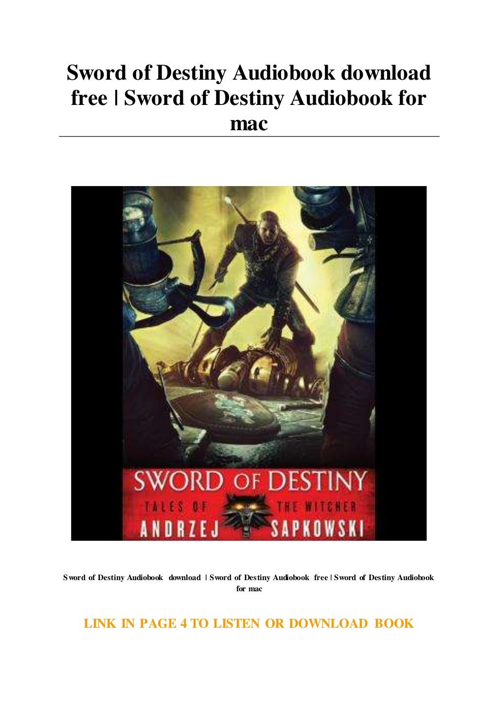 the sword of destiny illustrated edition the sword of destiny illustrated edition