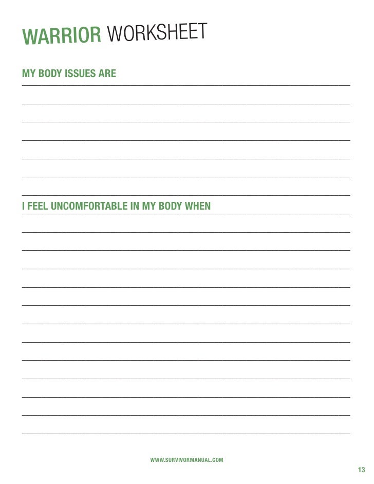 SurvivorManual.com Warrior Workbook