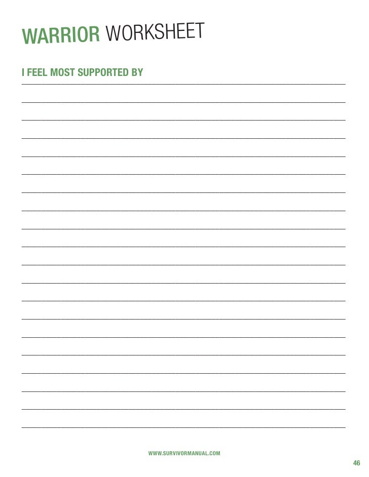 SurvivorManual.com Warrior Workbook