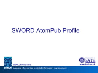 SWORD AtomPub Profile 