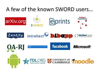 A few of the known SWORD users…<br />