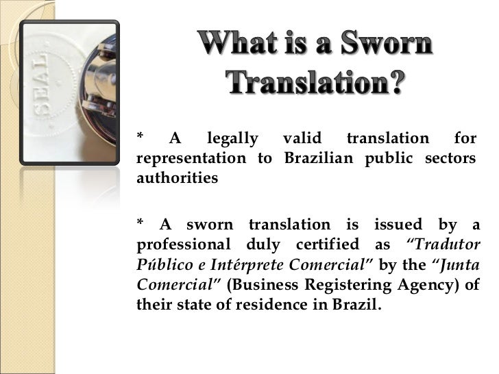 Sworn translation