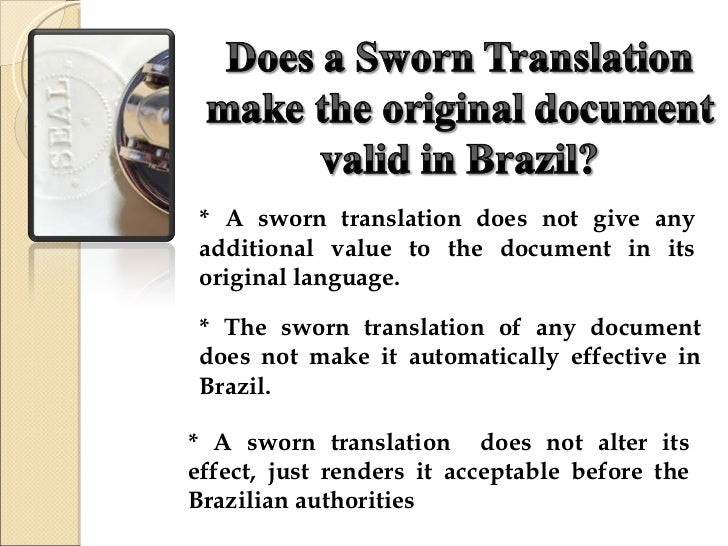 Sworn translation