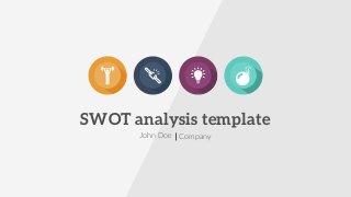 Company
SWOT analysis template
John Doe
 