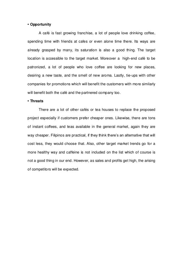 Coffee shop swot essay image