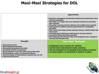 Maxi-Maxi Strategies for DOL
 