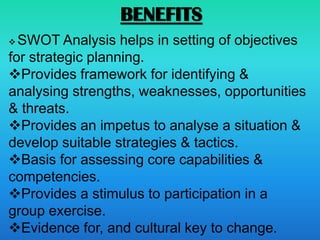 The SWOT Analysis of a business | PPT