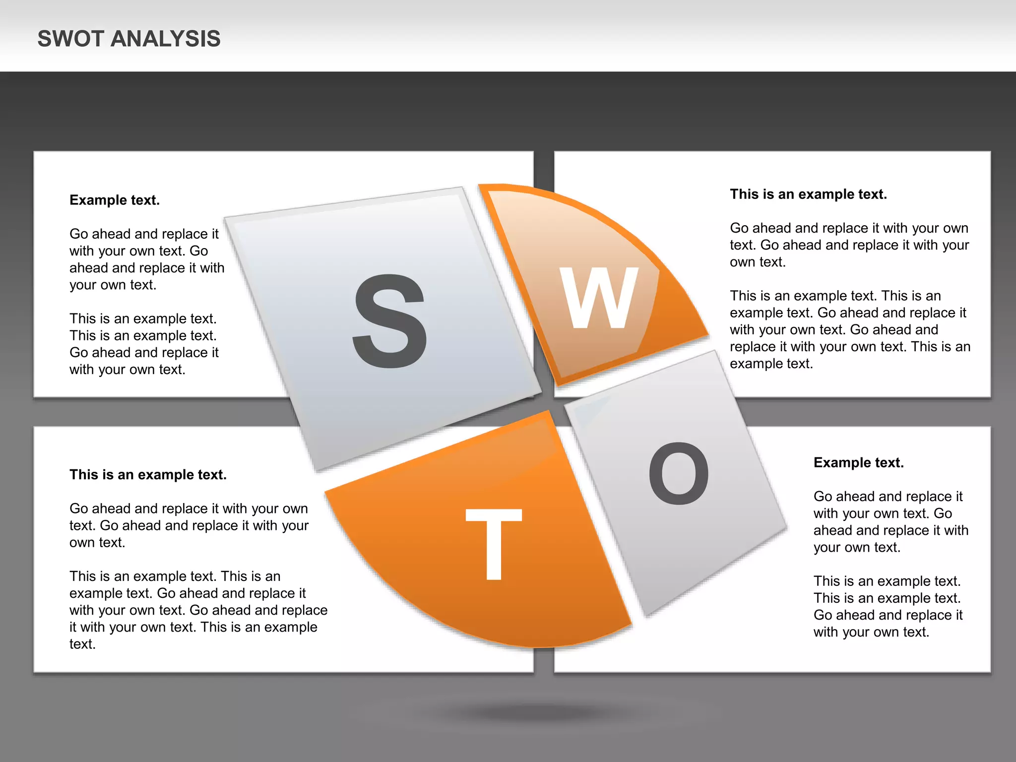 SWOT Analysis Petals Diagram (for PowerPoint and Google Slides) | PPT