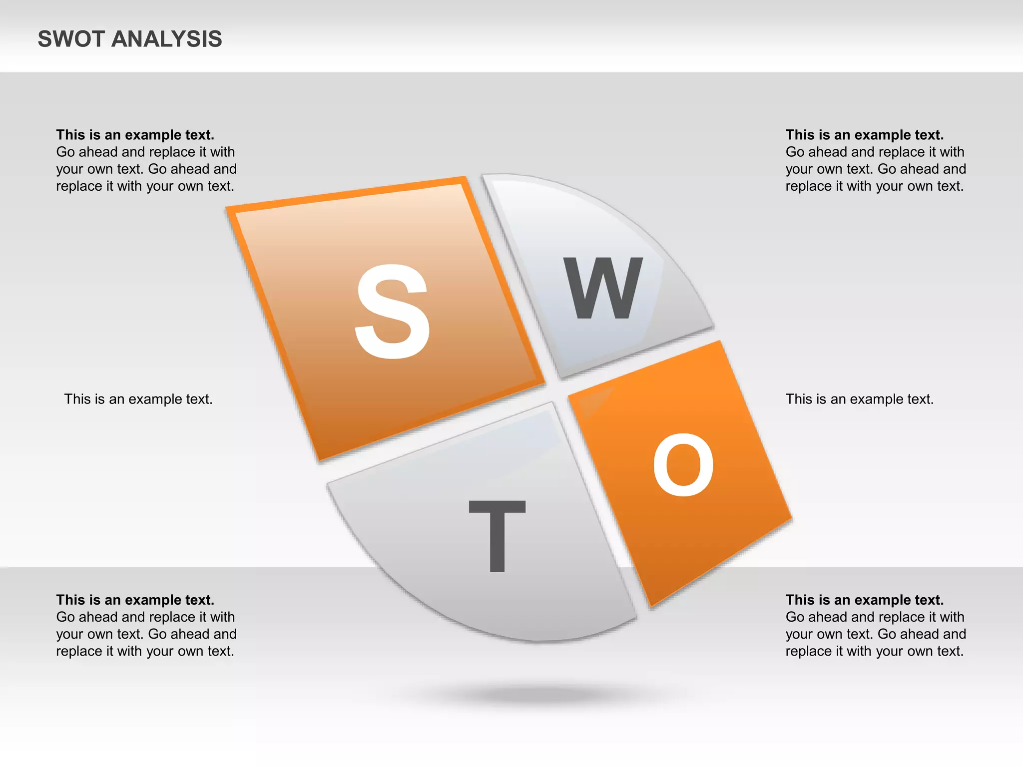 SWOT Analysis Petals Diagram (for PowerPoint and Google Slides) | PPT