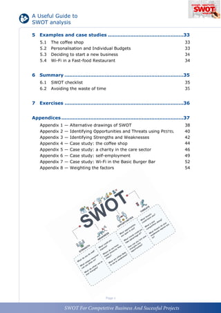 SWOT ANALYSIS | PDF