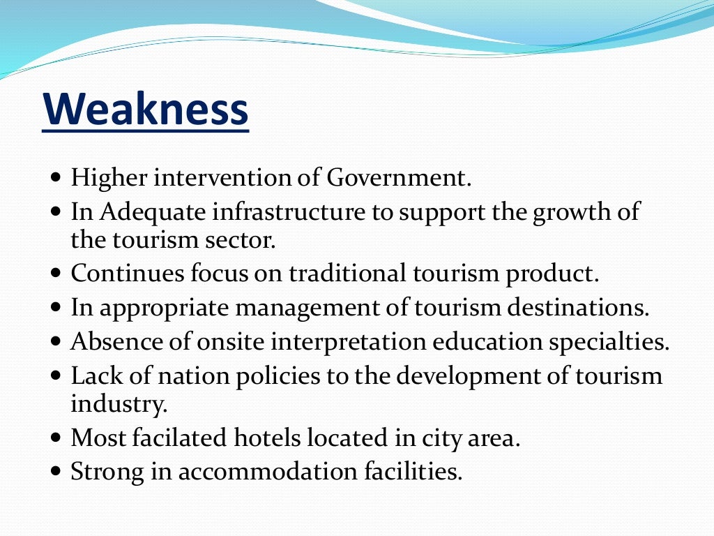 swot analysis in tourism industry