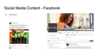 Social Media Content - Facebook
● 578 Likes
 