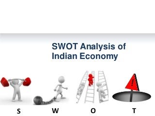 S W O T
SWOT Analysis of
Indian Economy
 