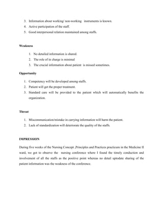 Swot Nmc SWOT ANALYSIS ON NURSING CONFERENCE.pdf