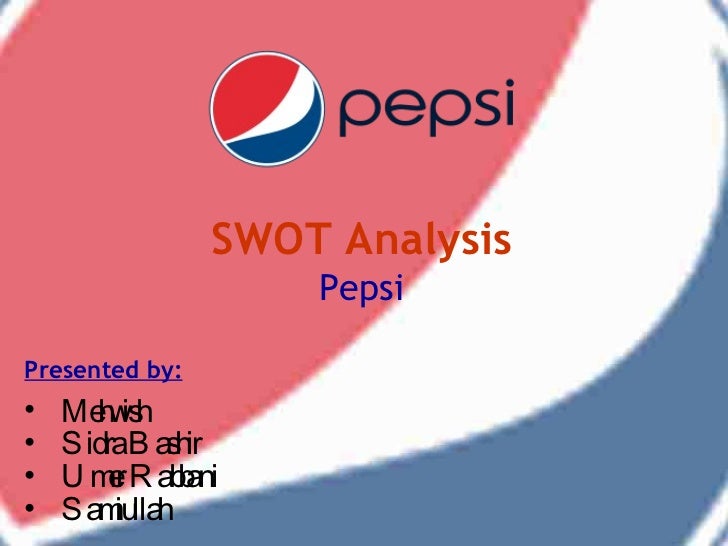 pepsi mission and swot analysis According to the oxford dictionary a swot analysis is “a study undertaken by an organization to identify its internal strengths and weaknesses, as well as its external opportunities and. pepsi mission and swot analysis According to the oxford dictionary a swot analysis is “a study undertaken by an organization to identify its internal strengths and weaknesses, as well as its external opportunities and.