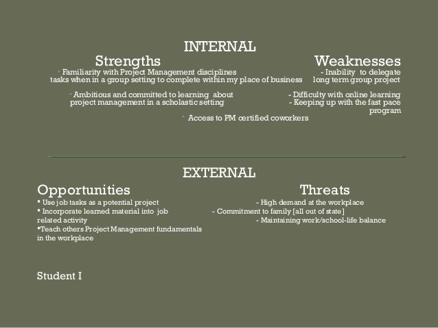 9 internal strengths weaknesses