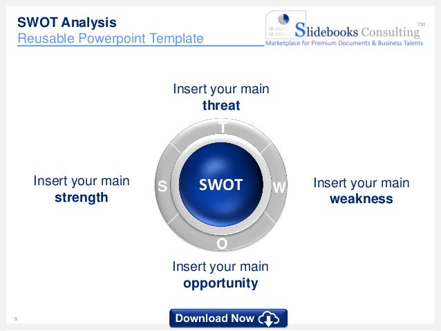 swot powerpoint template by ex mckinsey consultants
