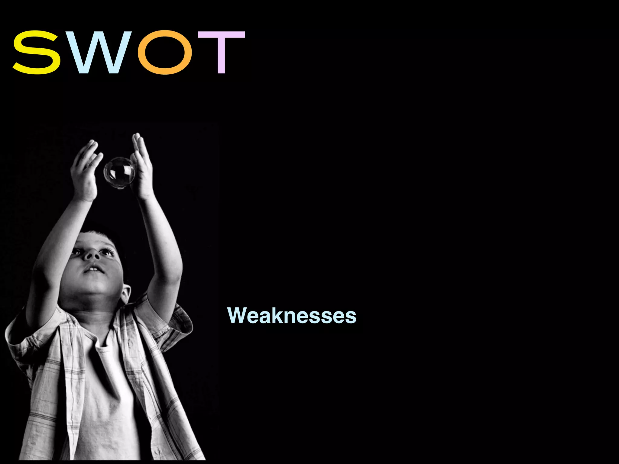 SWOT



   Weaknesses
 