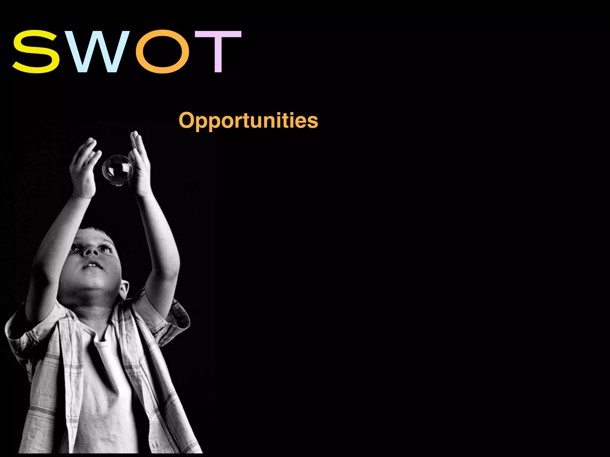 SWOT
  Opportunities
 