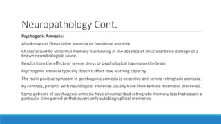 Memory Abnormal Swoyam NEUROBIOLOGY OF MEMORY.pptx