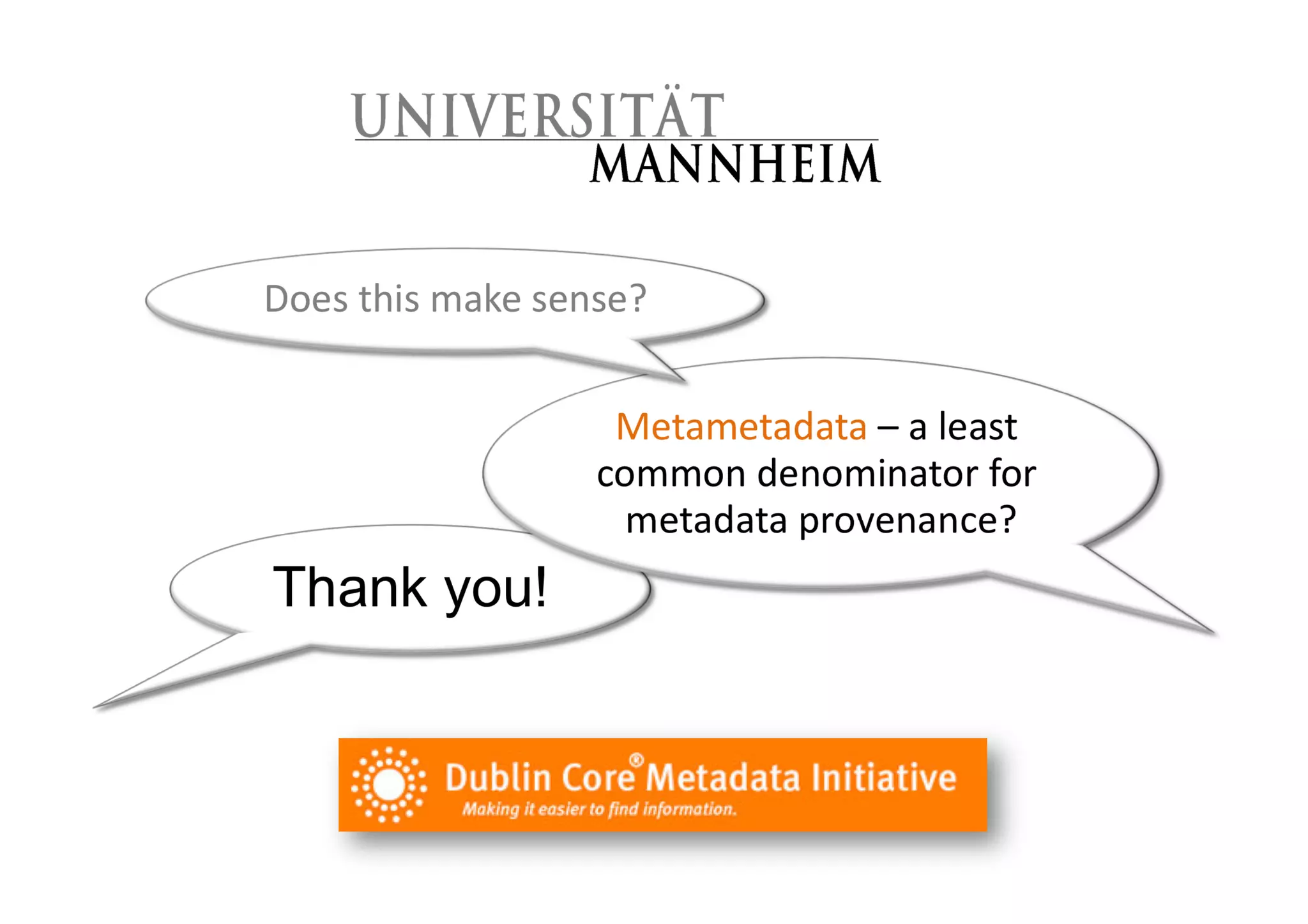 Towards Interoperable Metadata Provenance